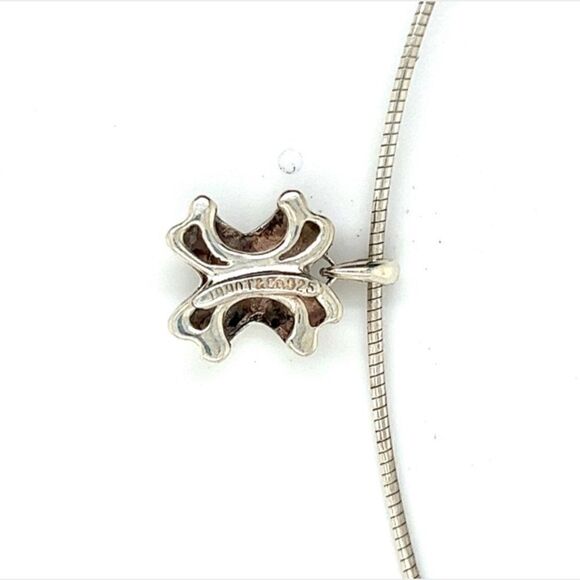 Tiffany & Co Estate X Signature Necklace 16" Sterling Silver TIF298 - Picture 4 of 7